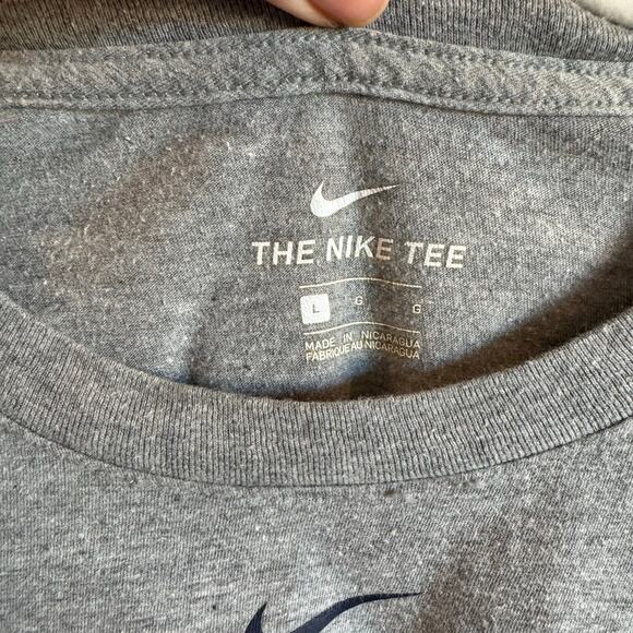 Nike Gonzaga Bulldogs Basketball Tee Gray Large Just Do It - Picture 2 of 3